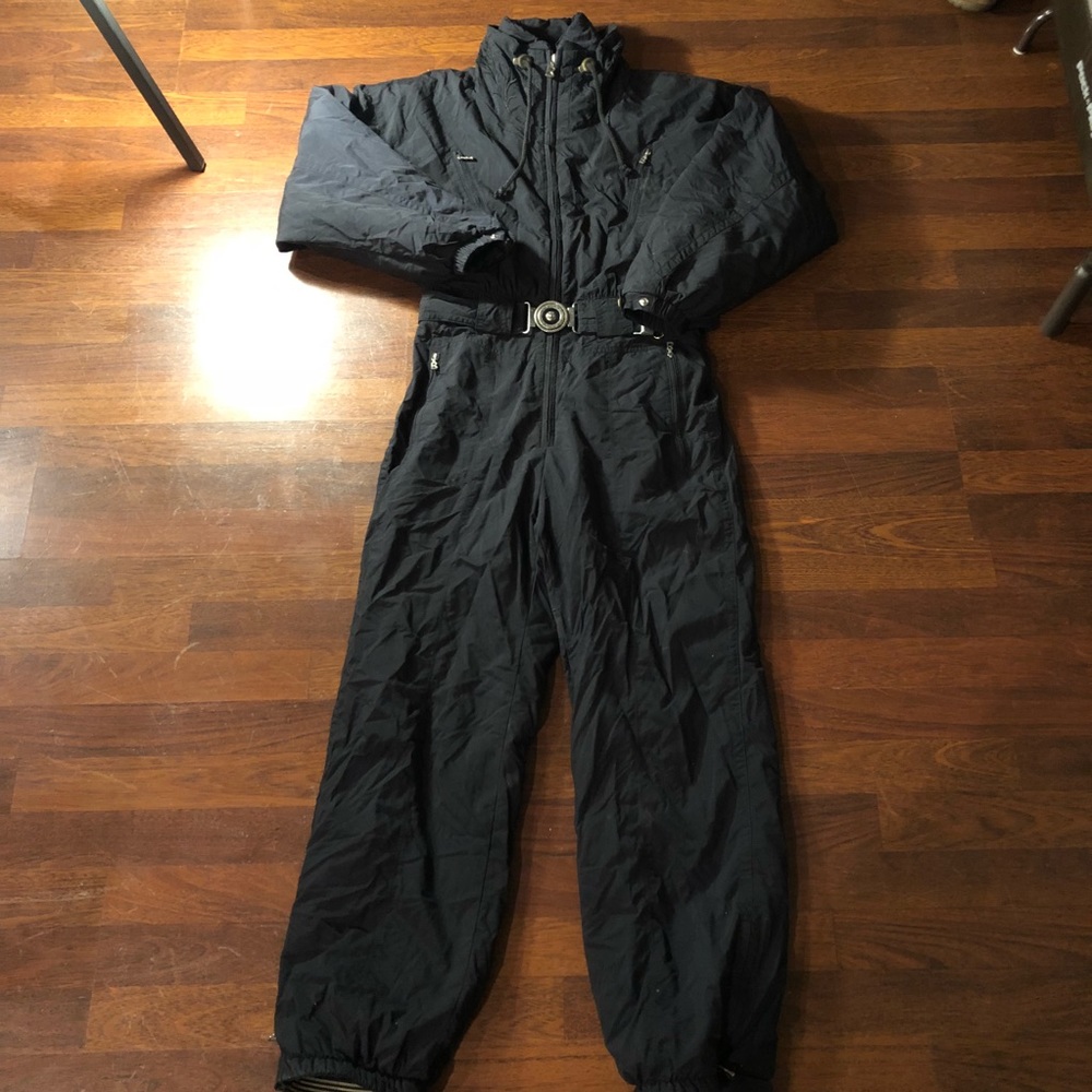 Bogner Women’s One Piece Ski Suit Size 10 Black